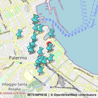 Mappa Via Sant 'Euno, 90133 Palermo PA, Italia (0.9375)