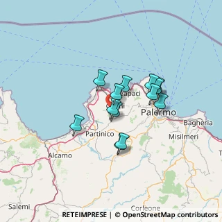 Mappa SP 40, 90044 Carini PA, Italia (11.12231)