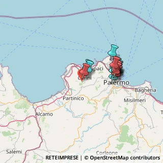 Mappa SP 40, 90044 Carini PA, Italia (13.18278)