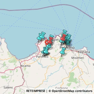 Mappa SP 40, 90044 Carini PA, Italia (10.4335)