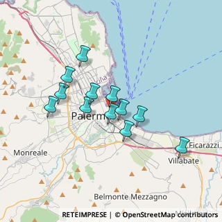 Mappa Piazzetta dei Bianchi, 90133 Palermo PA, Italia (3.25583)