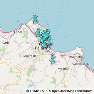 Mappa Piazzetta dei Bianchi, 90133 Palermo PA, Italia (3.985)