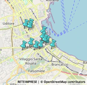 Mappa Via Grande Lattarini, 90133 Palermo PA, Italia (1.2075)