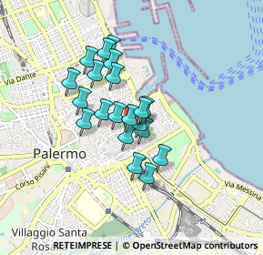 Mappa Piazza Aragona, 90133 Palermo PA, Italia (0.696)