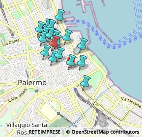 Mappa Piazza Aragona, 90133 Palermo PA, Italia (0.9095)