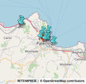 Mappa Via Silvio Pellico, 90138 Palermo PA, Italia (4.49636)