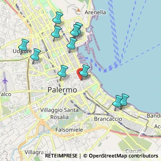Mappa Via Lattarini Grande, 90133 Palermo PA, Italia (2.45091)