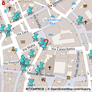 Mappa Via Lattarini Grande, 90133 Palermo PA, Italia (0.1055)