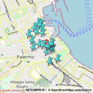 Mappa Via Lattarini Grande, 90133 Palermo PA, Italia (0.681)