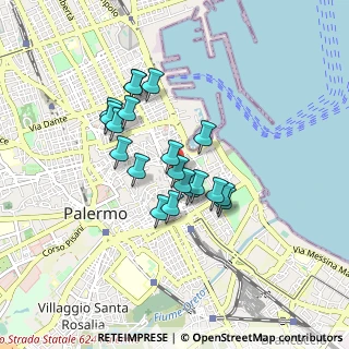 Mappa Via Lattarini Grande, 90133 Palermo PA, Italia (0.7455)