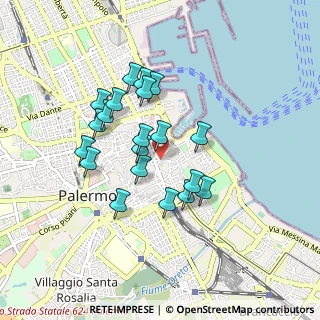 Mappa Via Lattarini Grande, 90133 Palermo PA, Italia (0.8365)