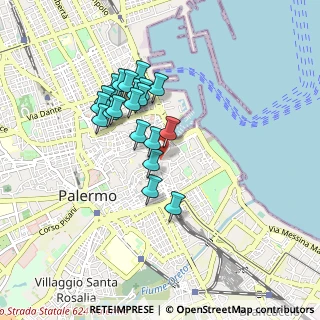 Mappa Via Lattarini Grande, 90133 Palermo PA, Italia (0.8155)