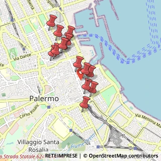 Mappa Via Lattarini Grande, 90133 Palermo PA, Italia (0.85929)