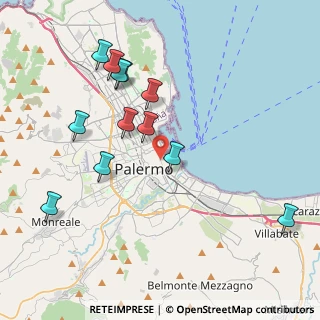 Mappa Via Zara, 90133 Palermo PA, Italia (4.65667)