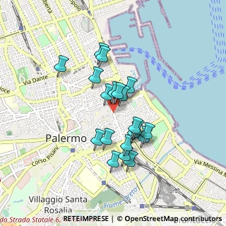 Mappa Via Zara, 90133 Palermo PA, Italia (0.7915)
