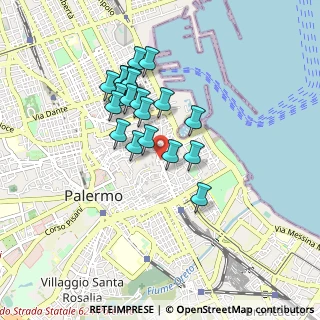 Mappa Via Zara, 90133 Palermo PA, Italia (0.818)