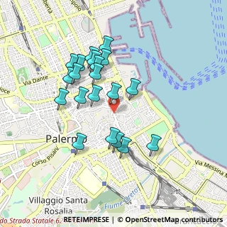 Mappa Via Zara, 90133 Palermo PA, Italia (0.917)