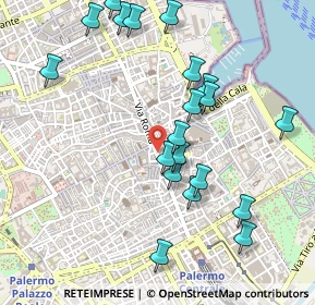 Mappa Via Zara, 90133 Palermo PA, Italia (0.59)