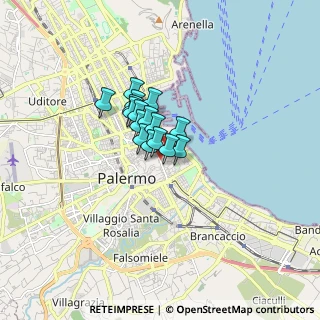 Mappa Via Zara, 90133 Palermo PA, Italia (0.98125)
