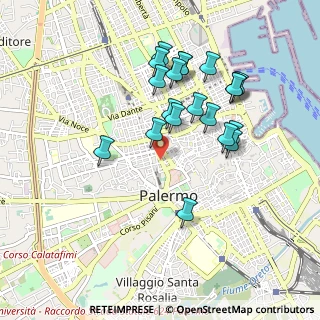 Mappa Corso A. Amedeo, 90138 Palermo PA, Italia (0.9925)