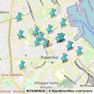 Mappa Corso A. Amedeo, 90138 Palermo PA, Italia (1.01474)