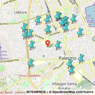 Mappa Via Mulini, 90135 Palermo PA, Italia (1.297)