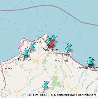 Mappa Via Mulini, 90135 Palermo PA, Italia (17.96917)