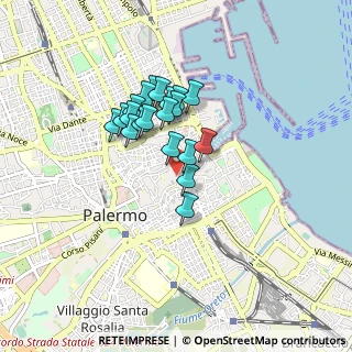 Mappa Via Vittorio Emanuele 261 Scala B, 90133 Palermo PA, Italia (0.708)