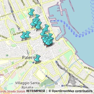 Mappa Via Vittorio Emanuele 261 Scala B, 90133 Palermo PA, Italia (0.74579)