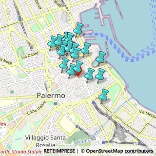 Mappa Via Vittorio Emanuele 261 Scala B, 90133 Palermo PA, Italia (0.768)