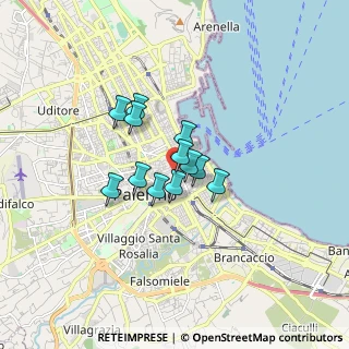 Mappa Via Vittorio Emanuele 261 Scala B, 90133 Palermo PA, Italia (1.14)