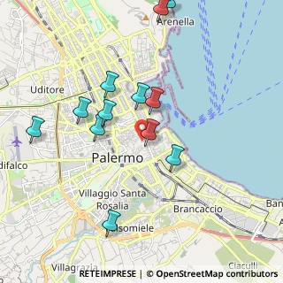 Mappa Via Vittorio Emanuele 261 Scala B, 90133 Palermo PA, Italia (2.21083)