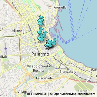 Mappa Via Vittorio Emanuele 261 Scala B, 90133 Palermo PA, Italia (0.88583)