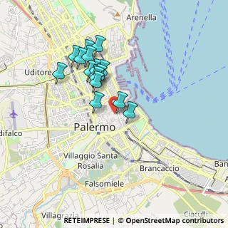 Mappa Via Vittorio Emanuele 261 Scala B, 90133 Palermo PA, Italia (1.69125)