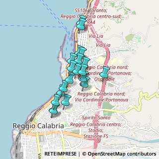 Mappa Via Willermin, 89123 Reggio di Calabria RC, Italia (0.695)
