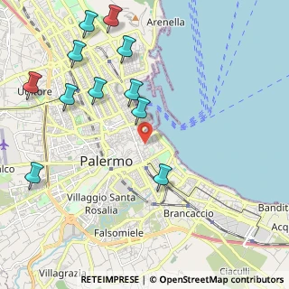 Mappa Via Maletto, 90133 Palermo PA, Italia (2.82909)