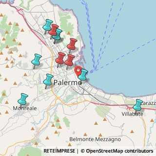 Mappa Via Maletto, 90133 Palermo PA, Italia (4.78333)