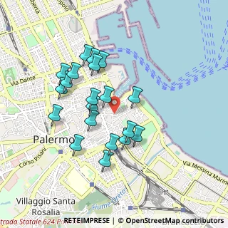 Mappa Via Maletto, 90133 Palermo PA, Italia (0.908)