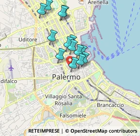 Mappa 90134 Palermo PA, Italia (1.55071)