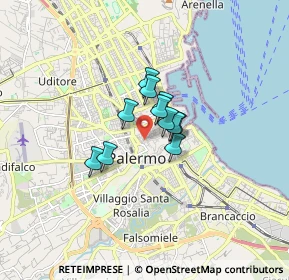 Mappa 90134 Palermo PA, Italia (0.99091)