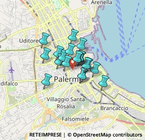 Mappa 90134 Palermo PA, Italia (1.041)