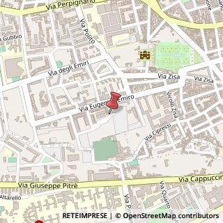 Mappa Via Emilio Greco, 3, 90135 Palermo, Palermo (Sicilia)
