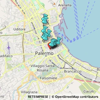 Mappa Via SS. Salvatore, 90134 Palermo PA, Italia (0.93)