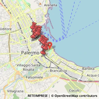 Mappa Piazzetta Porta Reale, 90133 Palermo PA, Italia (1.415)