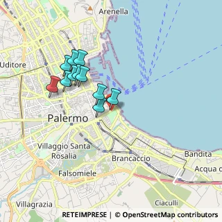Mappa Piazzetta Porta Reale, 90133 Palermo PA, Italia (1.75636)