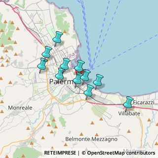 Mappa Piazzetta Porta Reale, 90133 Palermo PA, Italia (3.07455)