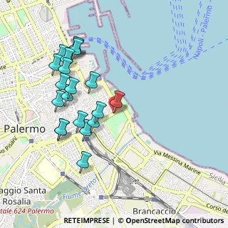 Mappa Piazzetta Porta Reale, 90133 Palermo PA, Italia (1.112)
