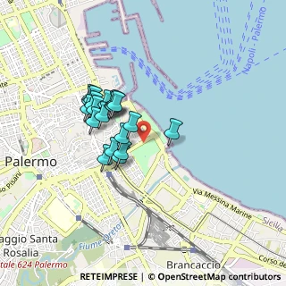 Mappa Piazzetta Porta Reale, 90133 Palermo PA, Italia (0.7645)