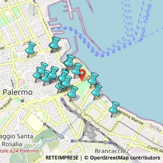 Mappa Piazzetta Porta Reale, 90133 Palermo PA, Italia (0.8725)