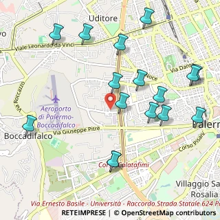 Mappa Via Ferretti Gino Giuseppe, 90135 Palermo PA, Italia (1.31938)